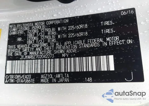 2016 Lexus Nx 200T from USA, damaged, VIN JTJYARBZ7G2042273